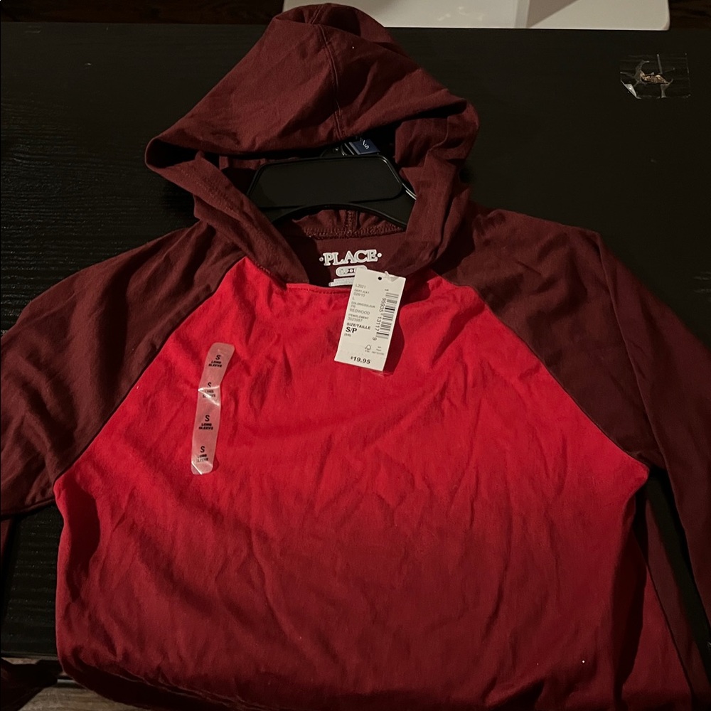 Red and Maroon color Hoodie
